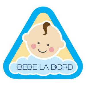 Sticker Baby on board Baietel