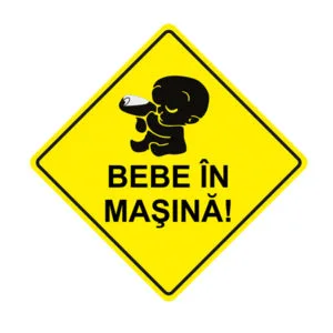 Sticker Bebe în masina
