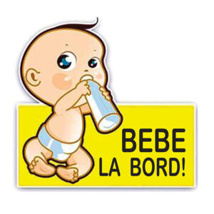 Sticker Baby on board Biberon