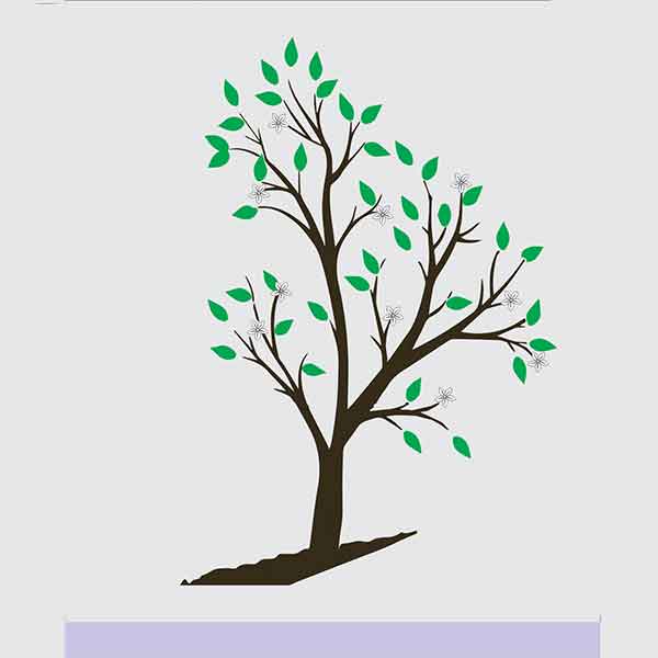 Sticker Cameră Copil "Copac cu Flori".