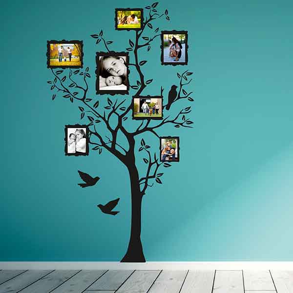 Sticker Cameră Copil "Copac Pozele Familiei".