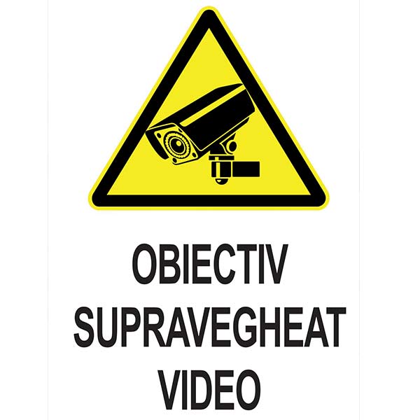 Sticker Obiectiv supravegheat video