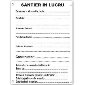 Panou Santier în lucru
