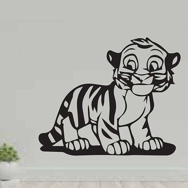 Sticker Cameră Copil Pui de Tigru