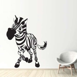 Sticker Cameră Copil Zebră copil