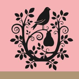 Sticker Cârlionț cu păsărică