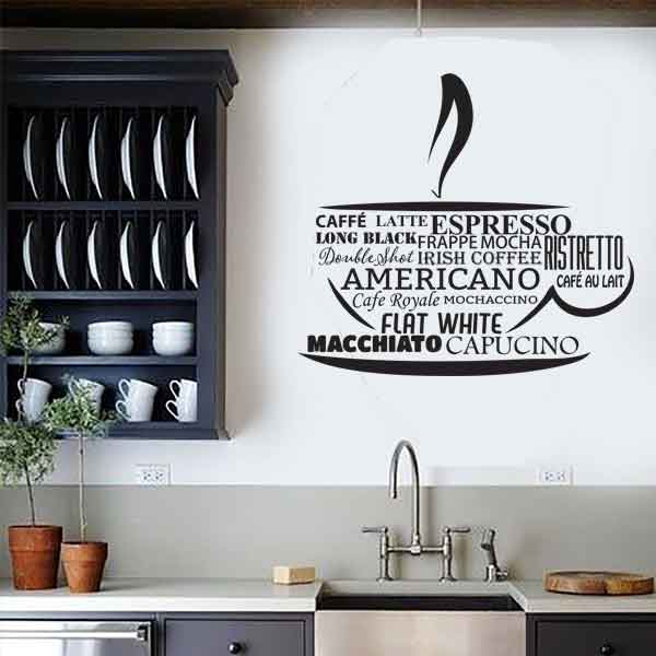 Sticker decorativ "Coffee americano"