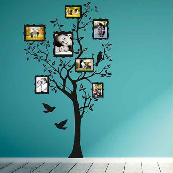 Sticker decorativ Copac poze familie