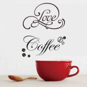 Sticker decorativ "Love coffee"