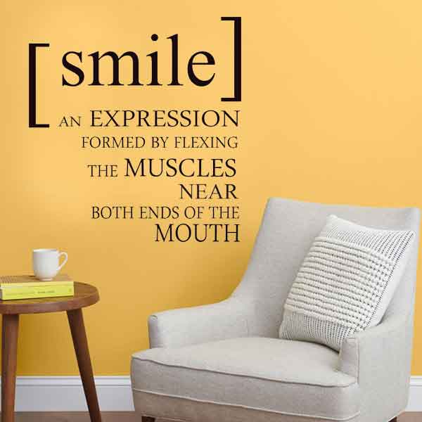 Sticker decorativ "Smile"