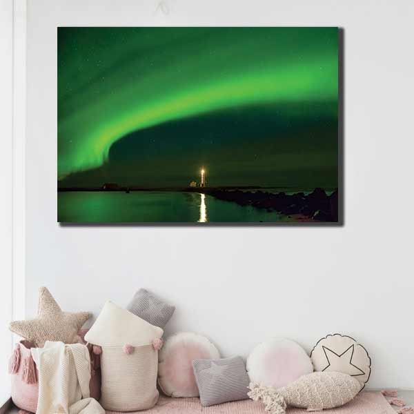 Aurora boreală - tablou canvas perete