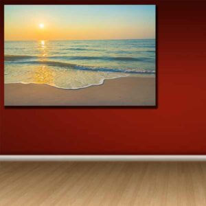 Plajă Apus - tablou canvas perete