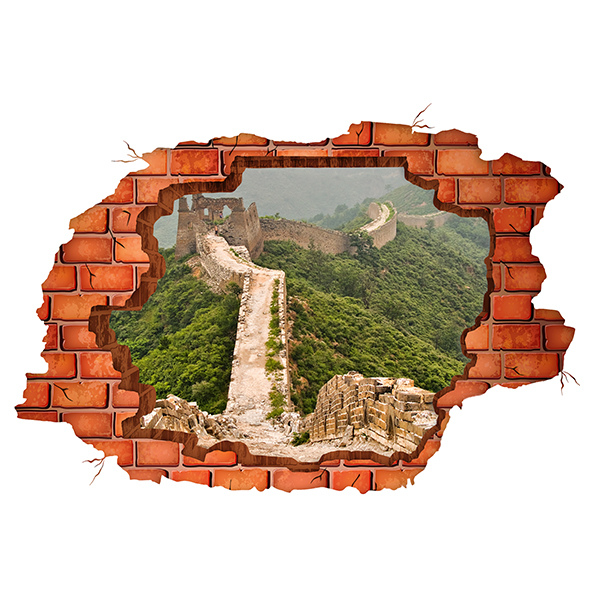 Sticker 3D gaura perete zid chinezesc