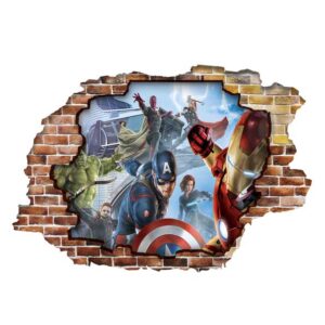 Sticker 3D avengers captain america